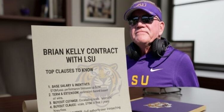 Brian Kelly Contract With LSU